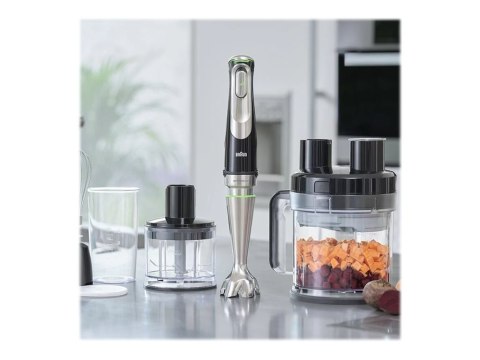 Braun MultiQuick 9 MQ9195XLI | Blender ręczny | 1200 W | Liczba prędkości 3 | Czarny/Stal nierdzewna Braun MultiQuick 9 MQ9195XLI | Blender ręczny | 1200 W | Liczba prędkości 3 | Czarny/Stal nierdzewna