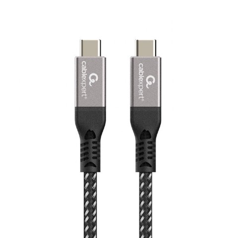 Cablexpert Premium USB 4 Type-C charging and data cable | CCBP-USB4-CMCM240-1.5M | Black | 24 pin USB-C - male | 1.5 m Cablexpert Premium USB 4 Type-C charging and data cable | CCBP-USB4-CMCM240-1.5M | Black | 24 pin USB-C - male | 1.5 m