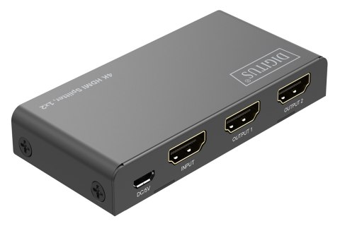 Digitus 4K HDMI Splitter, 1x2 | DS-55336 | Black Digitus 4K HDMI Splitter, 1x2 | DS-55336 | Black