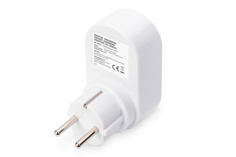 Digitus Universal USB Plug-in Charger with 2 x USB-A Sockets and Integrated Socket | DA-70617 Digitus Universal USB Plug-in Charger with 2 x USB-A Sockets and Integrated Socket | DA-70617