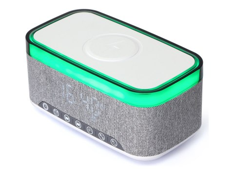 Gembird Digital Alarm Clock with Speaker and Charging Function | DAC-SPKBT-QC15-GR | Bluetooth | Wireless connection Gembird Digital Alarm Clock with Speaker and Charging Function | DAC-SPKBT-QC15-GR | Bluetooth | Wireless connection