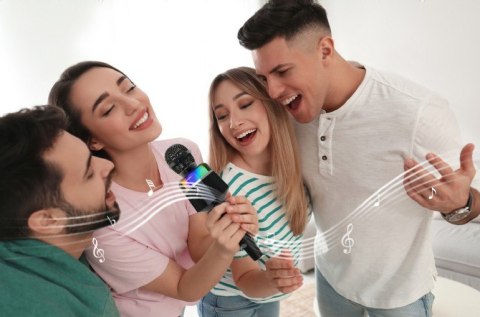 Gembird Wireless Karaoke Microphone | MICBT-01-BK | 3.5mm, Bluetooth | Black