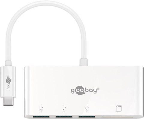 Goobay USB-C Multiport Adapter to 3x USB-A, Cardreader | 62097 Goobay USB-C Multiport Adapter to 3x USB-A, Cardreader | 62097