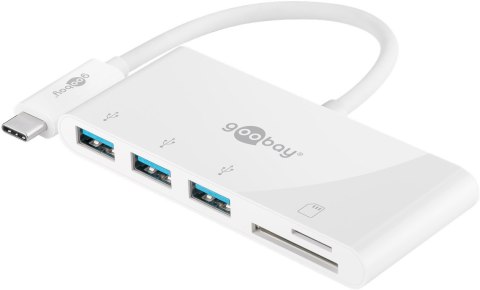 Goobay USB-C Multiport Adapter to 3x USB-A, Cardreader | 62097 Goobay USB-C Multiport Adapter to 3x USB-A, Cardreader | 62097