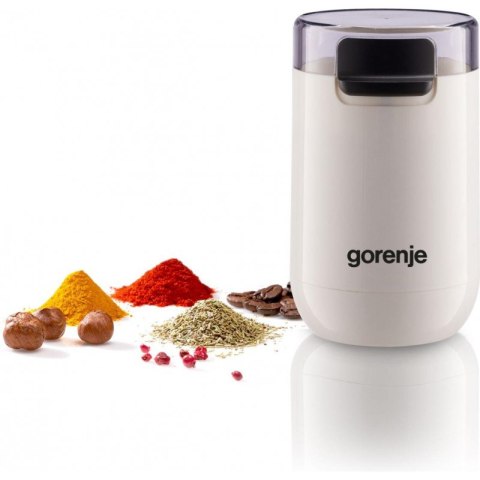Gorenje | Coffee Grinder | SMK150SW | 150 W | Coffee beans capacity 45 g | Lid safety switch | White Gorenje | Coffee Grinder | SMK150SW | 150 W | Coffee beans capacity 45 g | Lid safety switch | White