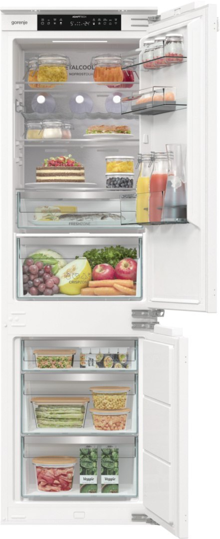 Gorenje Refrigerator | NRKI517E82WF | Energy efficiency class E | Built-in | Combi | Height 177.2 cm | No Frost system | Fridge Gorenje Refrigerator | NRKI517E82WF | Energy efficiency class E | Built-in | Combi | Height 177.2 cm | No Frost system | Fridge