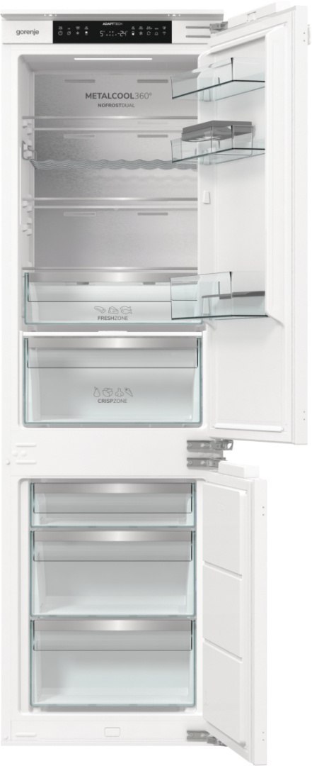 Gorenje Refrigerator | NRKI517E82WF | Energy efficiency class E | Built-in | Combi | Height 177.2 cm | No Frost system | Fridge Gorenje Refrigerator | NRKI517E82WF | Energy efficiency class E | Built-in | Combi | Height 177.2 cm | No Frost system | Fridge