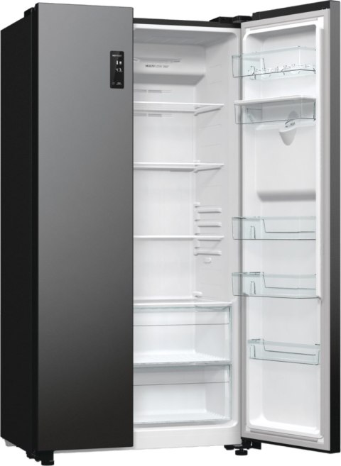 Gorenje Refrigerator | NRR9185EABXLWD | Energy efficiency class E | Free standing | Side by side | Height 178.6 cm | No Frost sy Gorenje Refrigerator | NRR9185EABXLWD | Energy efficiency class E | Free standing | Side by side | Height 178.6 cm | No Frost sy