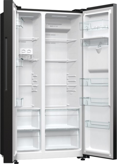 Gorenje Refrigerator | NRR9185EABXLWD | Energy efficiency class E | Free standing | Side by side | Height 178.6 cm | No Frost sy Gorenje Refrigerator | NRR9185EABXLWD | Energy efficiency class E | Free standing | Side by side | Height 178.6 cm | No Frost sy