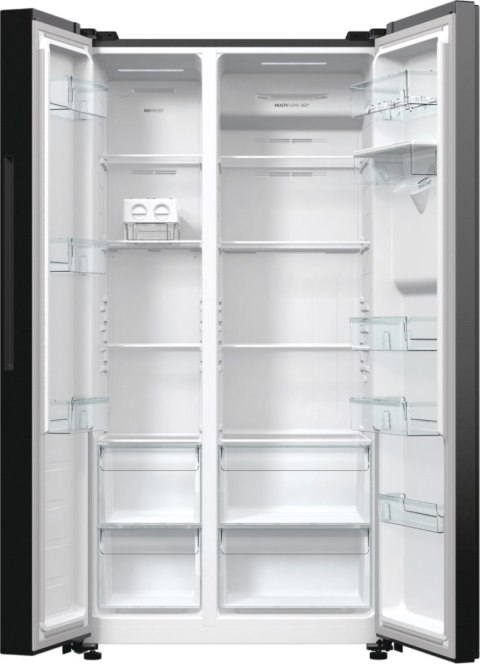 Gorenje Refrigerator | NRR9185EABXLWD | Energy efficiency class E | Free standing | Side by side | Height 178.6 cm | No Frost sy Gorenje Refrigerator | NRR9185EABXLWD | Energy efficiency class E | Free standing | Side by side | Height 178.6 cm | No Frost sy