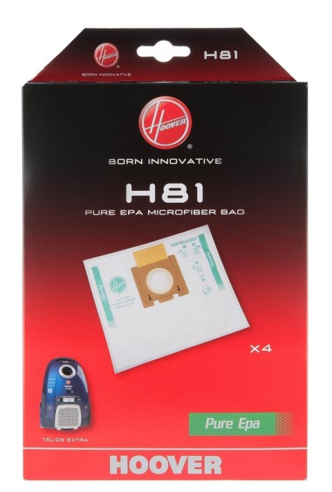 Hoover Pure Epa worki z mikrofibry do odkurzaczy H81, biały Hoover Pure Epa worki z mikrofibry do odkurzaczy H81, biały