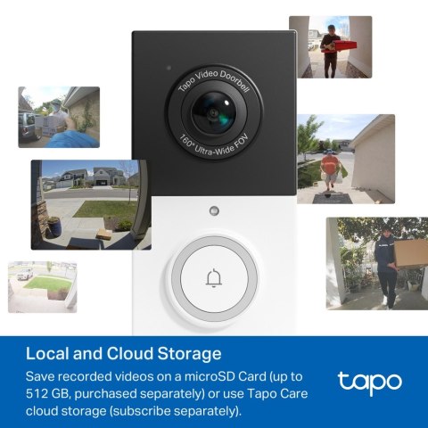 Kamera do wideodomofonu TP-LINK | Tapo D210 | 3 MP | 1,18 mm / F1,8 | IP65 | H.264 | Micro SD, maks. 512 Kamera do wideodomofonu TP-LINK | Tapo D210 | 3 MP | 1,18 mm / F1,8 | IP65 | H.264 | Micro SD, maks. 512