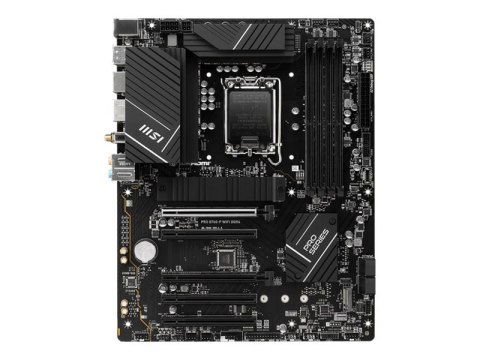 MSI | PRO B760-P WIFI DDR4 | Gniazdo procesora LGA1700 | Typ chipsetu Intel B760 | Obsługiwana technologia pamięci RAM DDR4 SDRA MSI | PRO B760-P WIFI DDR4 | Gniazdo procesora LGA1700 | Typ chipsetu Intel B760 | Obsługiwana technologia pamięci RAM DDR4 SDRA