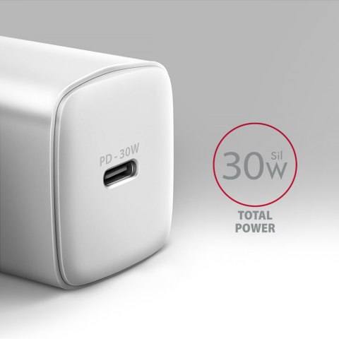 AXAGON Sil wallcharger 1x port USB-C, PD3.0 /PPS/QC4+/SFC/AFC/Apple, 30w | ACU-PD30W AXAGON Sil wallcharger 1x port USB-C, PD3.0 /PPS/QC4+/SFC/AFC/Apple, 30w | ACU-PD30W