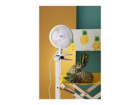 Adler | Fan with clip | AD 7317 | Table Fan | White | Diameter 15 cm | Number of speeds 2 | 30 W | No Adler | Fan with clip | AD 7317 | Table Fan | White | Diameter 15 cm | Number of speeds 2 | 30 W | No