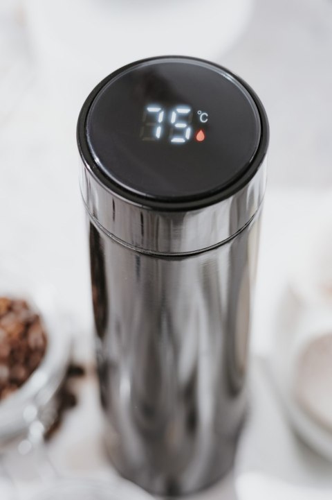 Adler | Thermal Flask | CR 4507bk | Pojemność 0.473 L | Materiał stal nierdzewna/silikon | Czarny Adler | Thermal Flask | CR 4507bk | Pojemność 0.473 L | Materiał stal nierdzewna/silikon | Czarny