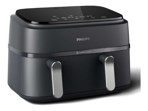 Philips Airfryer z podwójnym koszem | NA351/00 Seria 3000 | Moc 2750 W | Pojemność 9 l | Technologia Rapid Air | Czarny Philips Airfryer z podwójnym koszem | NA351/00 Seria 3000 | Moc 2750 W | Pojemność 9 l | Technologia Rapid Air | Czarny