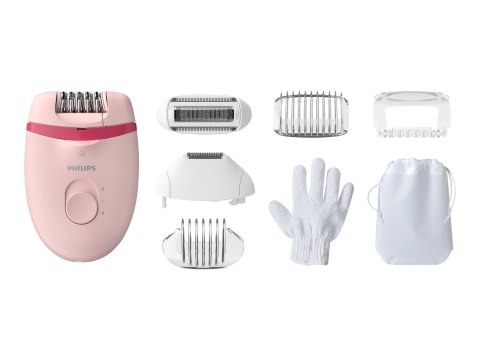 Philips | Corded Compact Epilator | BRE285/00 Satinelle Essential | White/Pink Philips | Corded Compact Epilator | BRE285/00 Satinelle Essential | White/Pink