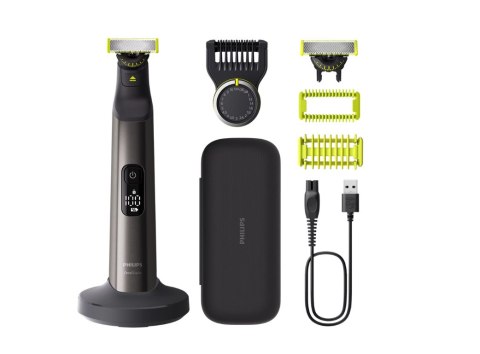 Philips | Hair trimmer, Face and Body | QP6652/61 OneBlade Pro 360 | Cordless | Wet & Dry | Number of length steps 20 | Grey/Bla Philips | Hair trimmer, Face and Body | QP6652/61 OneBlade Pro 360 | Cordless | Wet & Dry | Number of length steps 20 | Grey/Bla