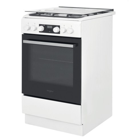 Whirlpool Cooker | WS5G8CHW/E/1 | Hob type Gas | Oven type Electric | White | Width 50 cm | LED | Depth 60 cm | 60 L Whirlpool Cooker | WS5G8CHW/E/1 | Hob type Gas | Oven type Electric | White | Width 50 cm | LED | Depth 60 cm | 60 L