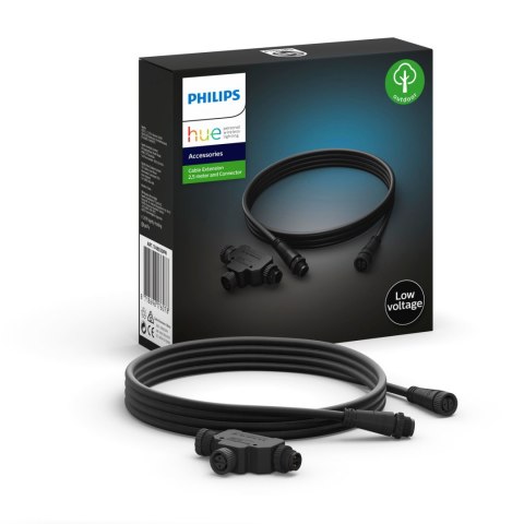 Philips Hue Outdoor 24V Cable Extension 2.5m and T-connector | Philips Hue Philips Hue Outdoor 24V Cable Extension 2.5m and T-connector | Philips Hue