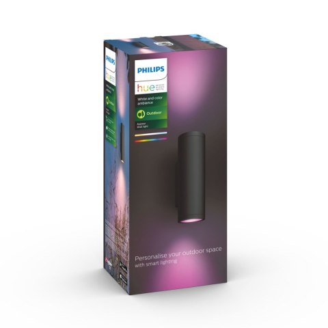 Philips Hue WCA Appear Outdoor Wall Lantern, Black | Philips Hue Philips Hue WCA Appear Outdoor Wall Lantern, Black | Philips Hue