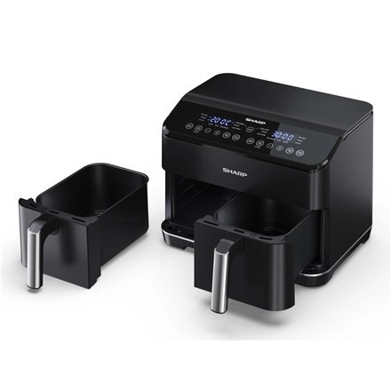 Sharp | Air Fryer | AF-GD82AE-B | Power 1800 W | Capacity 8 L | Black Sharp | Air Fryer | AF-GD82AE-B | Power 1800 W | Capacity 8 L | Black