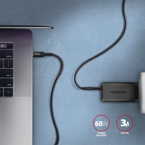 AXAGON Data and charging cable, 1m | BUCM-CM10AB | USB Type C to USB Type C AXAGON Data and charging cable, 1m | BUCM-CM10AB | USB Type C to USB Type C