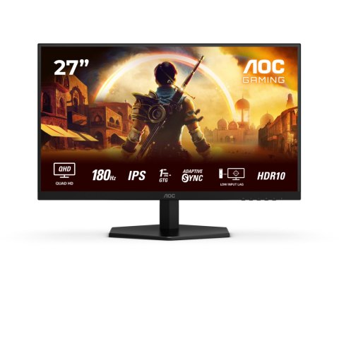 AOC Q27G42XE | 27 " | IPS | QHD | 16:9 | 180 Hz | 1 ms | 2560 x 1440 pixels | 300 cd/m² | HDMI ports quantity 2 | Black AOC Q27G42XE | 27 " | IPS | QHD | 16:9 | 180 Hz | 1 ms | 2560 x 1440 pixels | 300 cd/m² | HDMI ports quantity 2 | Black