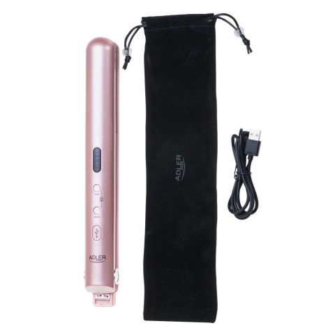 Adler Cordless Hair Straightener | AD 2327 | Ceramic heating system | Display LED | Temperature (min) 160 °C | Temperature (max) Adler Cordless Hair Straightener | AD 2327 | Ceramic heating system | Display LED | Temperature (min) 160 °C | Temperature (max)