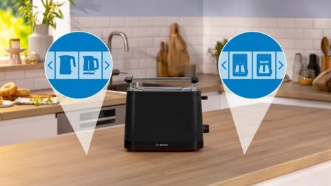 Bosch Compact Toaster | TAT3M123 MyMoment | Power 950 W | Number of slots 2 | Housing material Plastic | Black Bosch Compact Toaster | TAT3M123 MyMoment | Power 950 W | Number of slots 2 | Housing material Plastic | Black