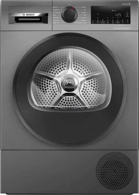 Bosch Dryer Machine with Heat Pump | WQG245DXSN | Energy efficiency class A+++ | Front loading | 9 kg | Condensation | LCD | Dep Bosch Dryer Machine with Heat Pump | WQG245DXSN | Energy efficiency class A+++ | Front loading | 9 kg | Condensation | LCD | Dep