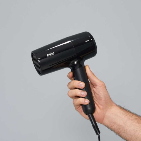 Braun Hair dryer | BRHD225E | 2200 W | Number of temperature settings 3 | Ionic function | Diffuser nozzle | Black Braun Hair dryer | BRHD225E | 2200 W | Number of temperature settings 3 | Ionic function | Diffuser nozzle | Black