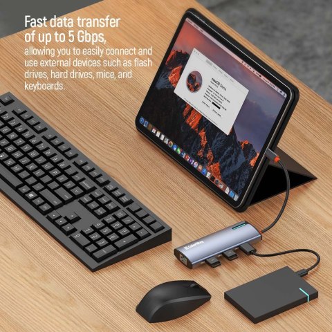 ColorWay 6-in-1 Docking Station | CW-HUB02 | 100 W ColorWay 6-in-1 Docking Station | CW-HUB02 | 100 W