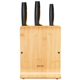 Fiskars Functional Form Bamboo Case for knives 1057553 Plastic Knife 3 pc(s) Dishwasher proof