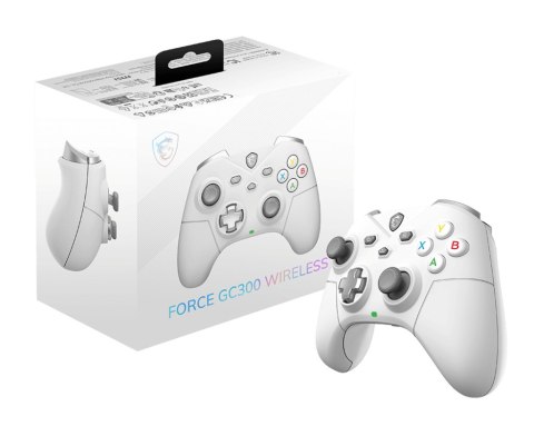 MSI Gaming Controller | FORCE GC300 Wireless | White MSI Gaming Controller | FORCE GC300 Wireless | White