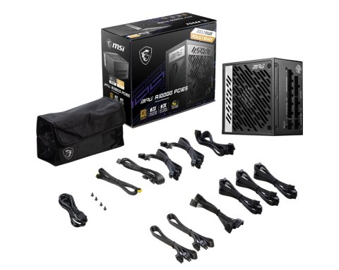MSI PSU | MPG A1000G PCIE5 | 1000 W MSI PSU | MPG A1000G PCIE5 | 1000 W