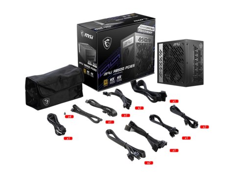 MSI Power Supply | MPG A850G PCIE5 | 850 W MSI Power Supply | MPG A850G PCIE5 | 850 W