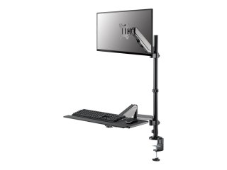 Neomounts DS90-325BL1 Sit-stand workstation desk 1 screen - 17-32" - 1-9 kg (curved 6 kg) - gas spring - black