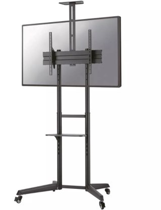 Neomounts FL50-550BL1 TV trolley - 37-70" - max 50 kg - manual h 128,5-145 cm - VESA 100x100-600x400 - incl. cam/hardware shelf