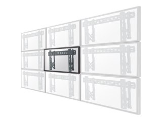 Neomounts LED-VW1000BLACK Videowall wall mount - 40-75" - max 50 kg - VESA 200x200-600x400 - d 5,6-21,5 cm - pull-out - micro ad