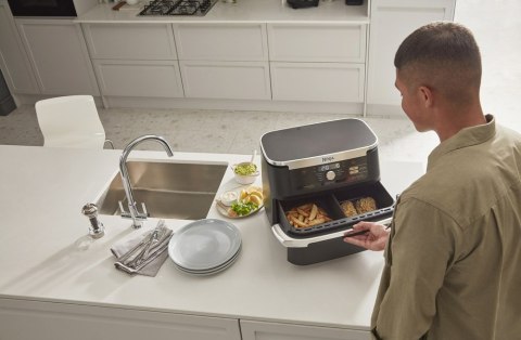 NINJA | Double Air Fryer | AF500EU Foodi FlexDrawer | Power 2470 W | Capacity 10.4 L | Black NINJA | Double Air Fryer | AF500EU Foodi FlexDrawer | Power 2470 W | Capacity 10.4 L | Black