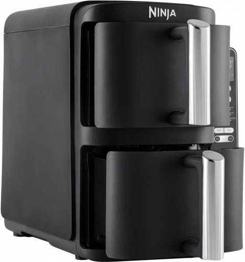 NINJA Double Stack Vertical Air Fryer with 2 Stacking Drawers | SL300EU | Power 2470 W | Capacity 7.6 L | Black NINJA Double Stack Vertical Air Fryer with 2 Stacking Drawers | SL300EU | Power 2470 W | Capacity 7.6 L | Black