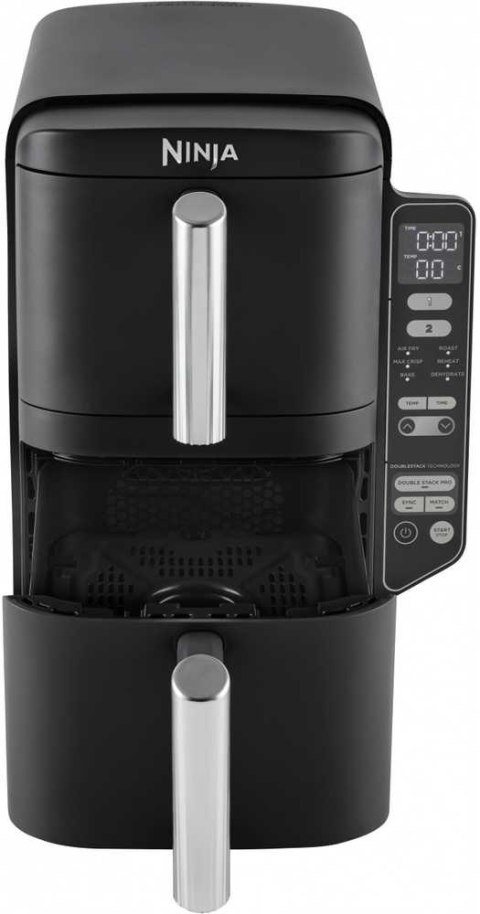 NINJA Double Stack Vertical Air Fryer with 2 Stacking Drawers | SL300EU | Power 2470 W | Capacity 7.6 L | Black NINJA Double Stack Vertical Air Fryer with 2 Stacking Drawers | SL300EU | Power 2470 W | Capacity 7.6 L | Black