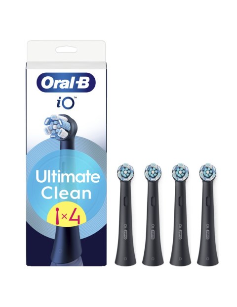 Oral-B Replaceable toothbrush heads | iO UltimateClean | Heads | For adults | Number of brush heads included 4 | Black Oral-B Replaceable toothbrush heads | iO UltimateClean | Heads | For adults | Number of brush heads included 4 | Black