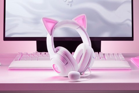 Razer Headset | Kraken Kitty V2 | Wired | Over-ear | Microphone | Noise canceling | White Razer Headset | Kraken Kitty V2 | Wired | Over-ear | Microphone | Noise canceling | White