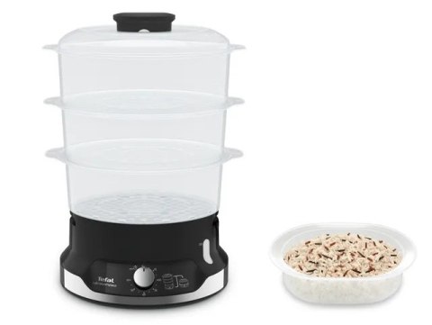 TEFAL Food Steamer VC204810 Ultracompact Black 800 W Capacity 9 L Number of baskets 3 TEFAL Food Steamer VC204810 Ultracompact Black 800 W Capacity 9 L Number of baskets 3