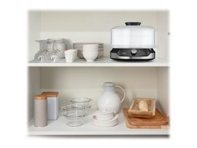 TEFAL Food Steamer VC204810 Ultracompact Black 800 W Capacity 9 L Number of baskets 3 TEFAL Food Steamer VC204810 Ultracompact Black 800 W Capacity 9 L Number of baskets 3