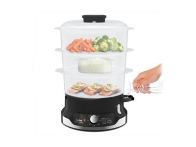 TEFAL Food Steamer VC204810 Ultracompact Black 800 W Capacity 9 L Number of baskets 3 TEFAL Food Steamer VC204810 Ultracompact Black 800 W Capacity 9 L Number of baskets 3