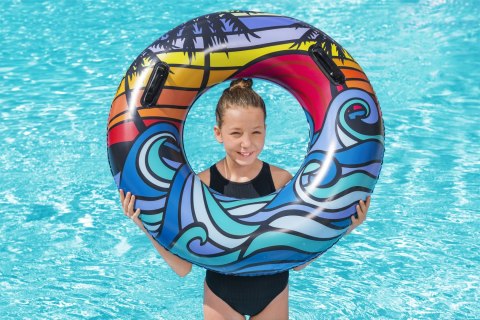Bestway Bestway 36350 Koło do pływania z uchwytami Fale 91cm Bestway Bestway 36350 Koło do pływania z uchwytami Fale 91cm